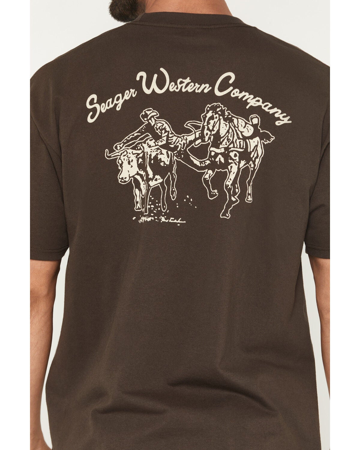 Image #4 - Seager Men's Los Rios Short Sleeve Graphic T-Shirt, Brown, hi-res