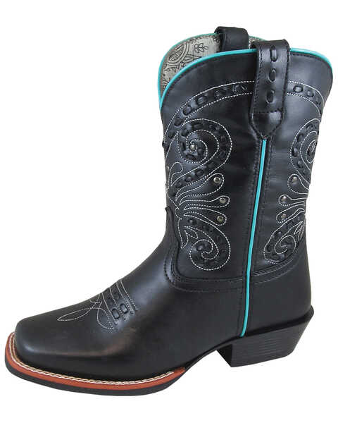 Smoky Mountain Women's Shelby Black Western Boots - Square Toe, Black, hi-res