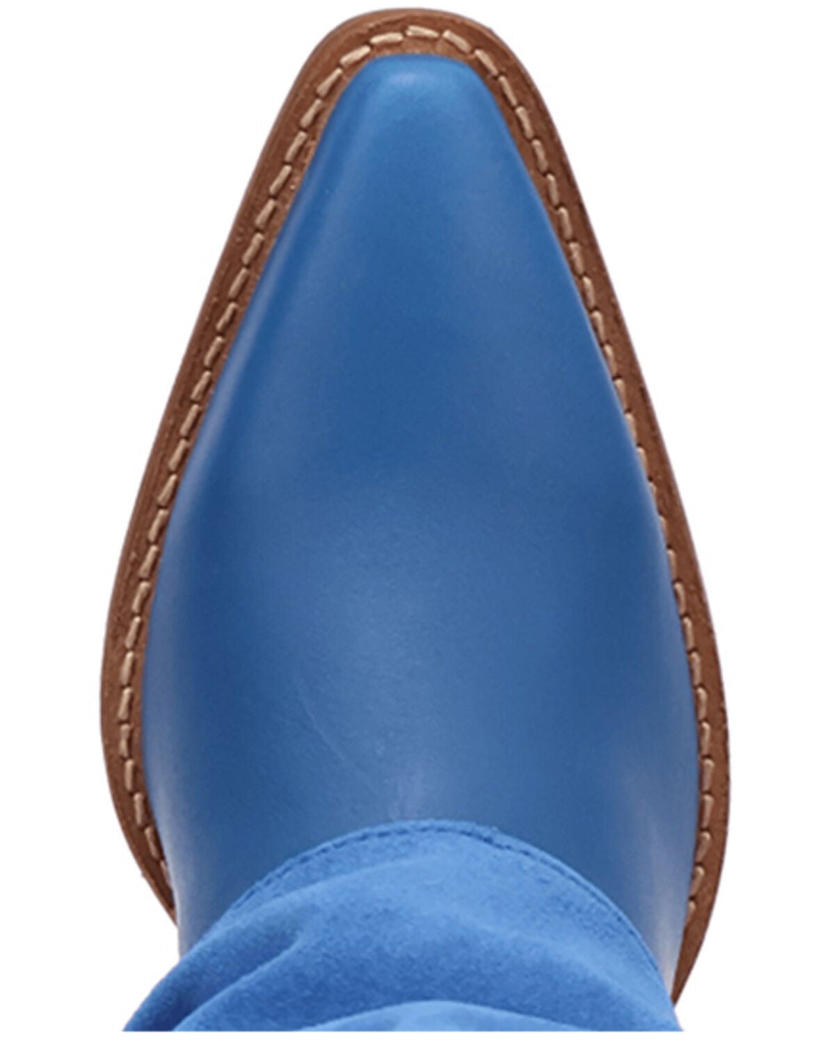 Image #6 - Dingo Women's Cuffed Wild Fire Suede Tall Western Boots - Round Toe, Blue, hi-res
