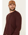 Flag & Anthem Men's Maroon Fairbanks Henley Long Sleeve Shirt , Maroon, hi-res