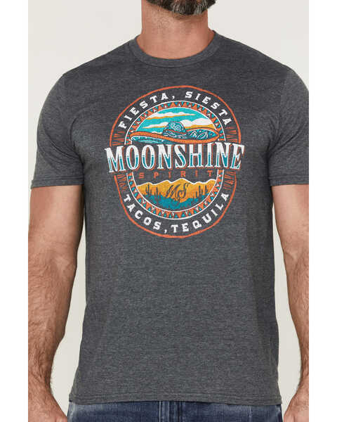 Image #3 - Moonshine Spirit Men's Fiesta Siesta Graphic T-Shirt , Dark Heather Grey, hi-res