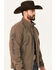 Image #2 - Ariat Men's Boot Barn Exclusive Logo 2.0 Softshell Jacket, Taupe, hi-res