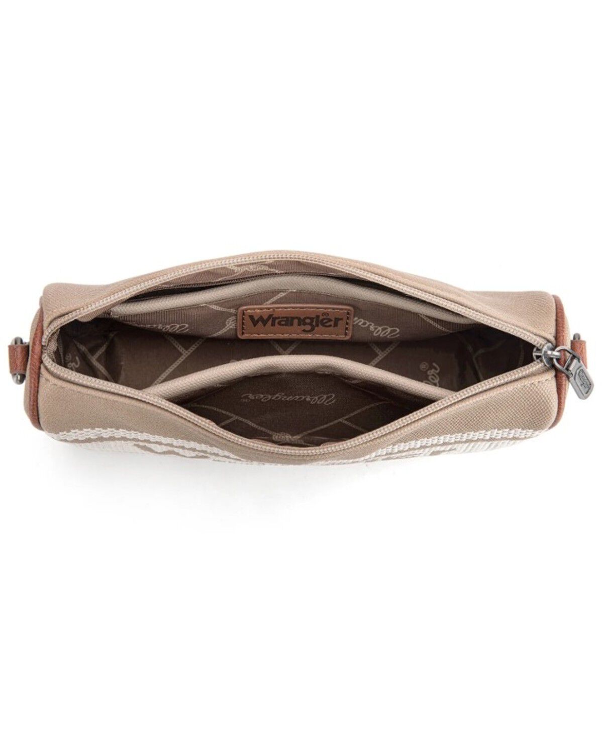 Image #2 - Wrangler Women's Logo Hobo Shoulder Bag, Beige, hi-res