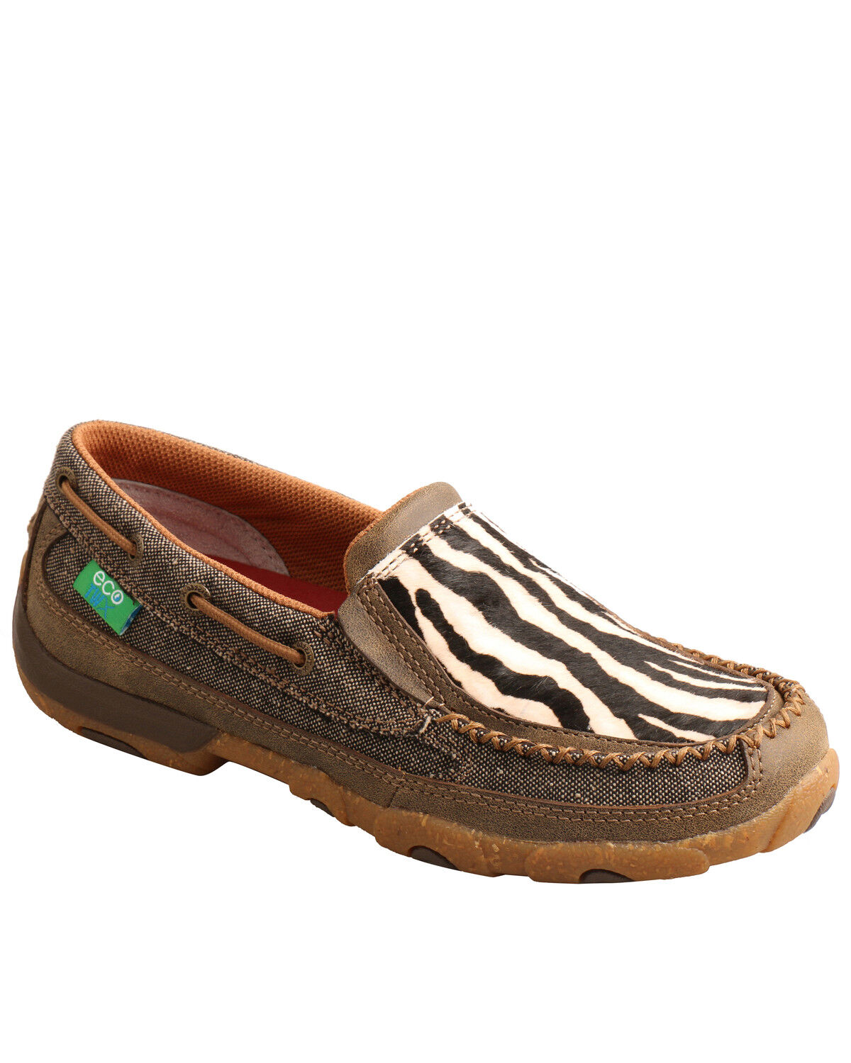 twisted x women's embossed floral driving mocs