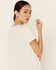 Cut & Paste Women's Explore More Desert Graphic Short Sleeve Tee , Ivory, hi-res