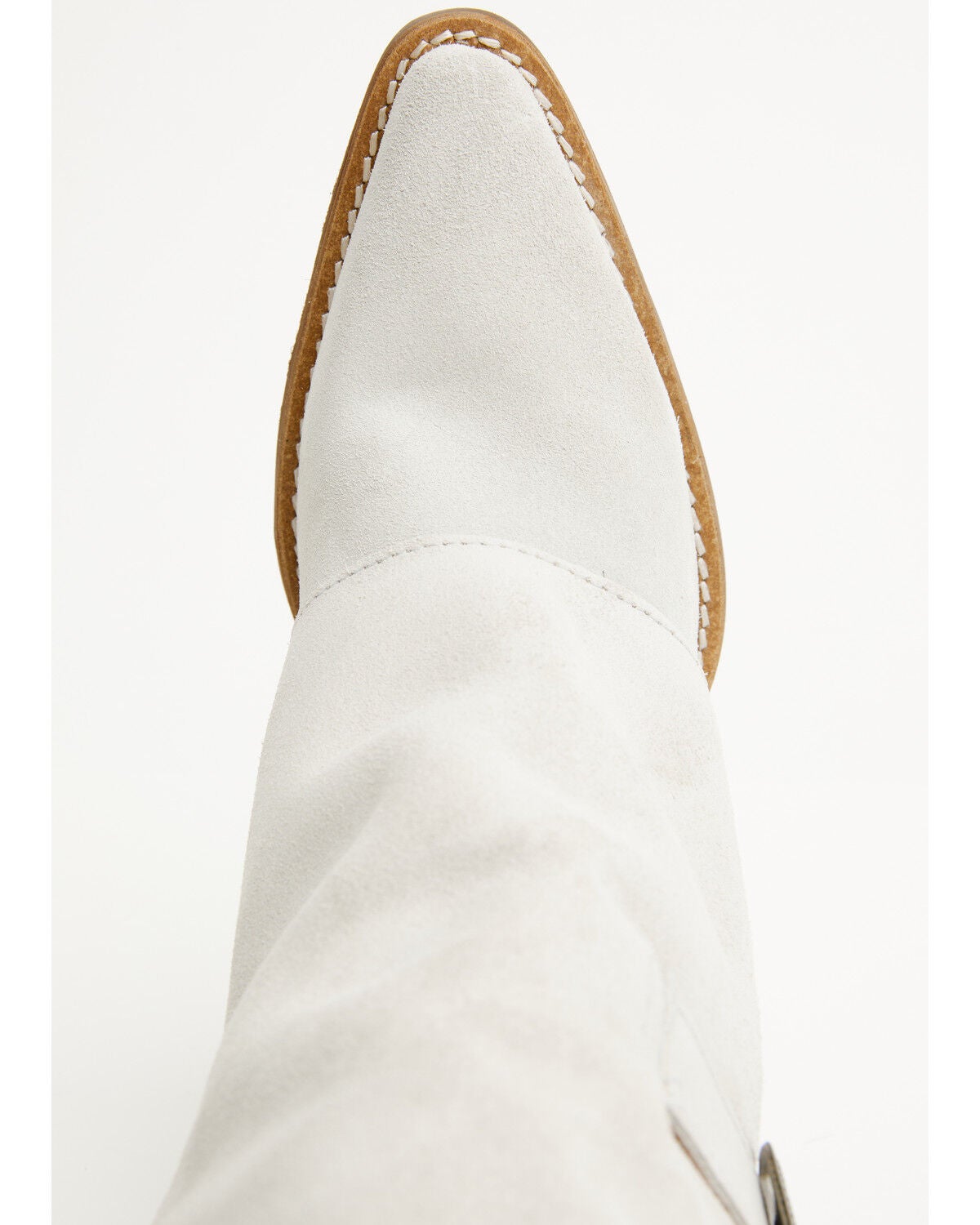 Image #6 - Dingo Women's Buckle Bunny Western Boots - Round Toe, White, hi-res
