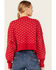 Image #4 - Free People Women's Easy Street Solid Cropped Sweater, Red, hi-res