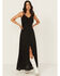 Image #1 - Idyllwind Women's Cut Work Sleeveless Maxi Dress, Black, hi-res