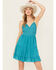 Image #1 - Shyanne Women's Lace Bustier Dress, Medium Blue, hi-res