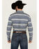 Image #4 - Cody James Men's Falcon Southwestern Striped Print Long Sleeve Button-Down Stretch Western Shirt, Blue, hi-res