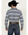 Image #4 - Cody James Men's Falcon Southwestern Striped Print Long Sleeve Button-Down Stretch Western Shirt , Blue, hi-res