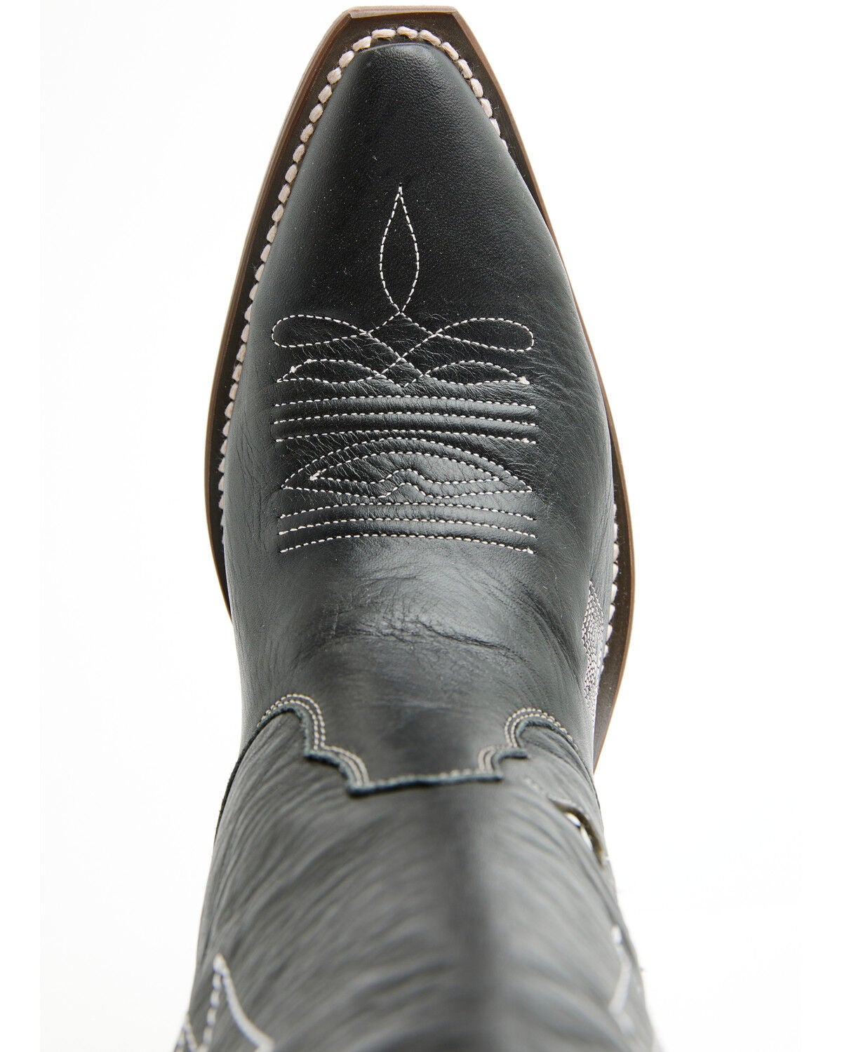 Image #6 - Besita Women's The Sunny Inlay Tall Western Boots - Snip Toe, Black/white, hi-res