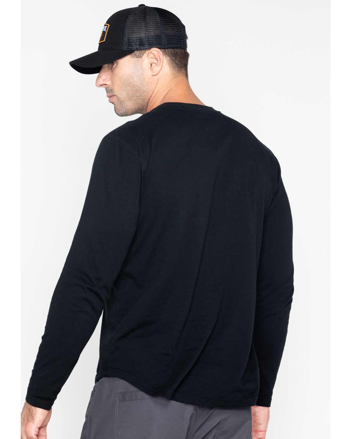 Image #2 - Hawx Men's Solid Pocket Crew Tee - Big, Black, hi-res