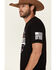 Image #4 - Brothers & Arms Men's Proud To Be American Graphic T-Shirt, Black, hi-res