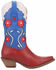 Image #2 - Dingo Comin Up Roses Floral Inlay Western Boots - Pointed Toe, Maroon, hi-res