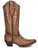 Image #2 - Corral Women's Tan Inlay Western Boots - Snip Toe, Tan, hi-res