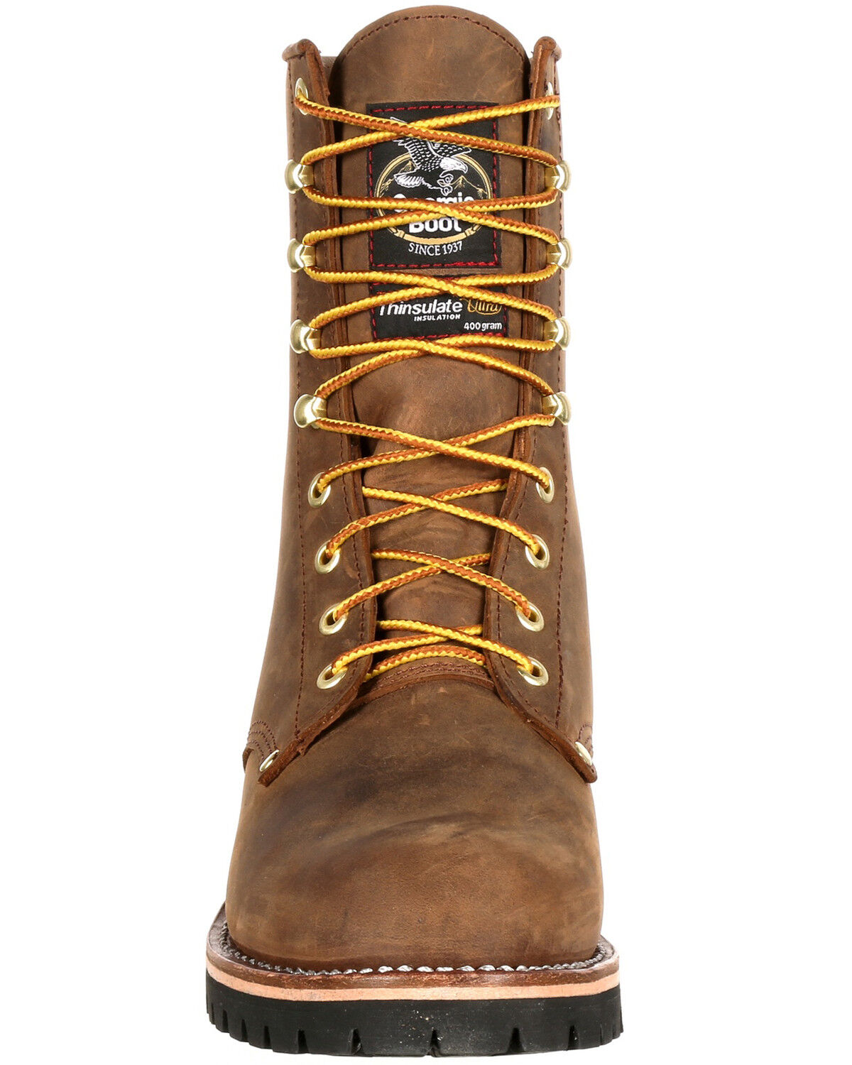 Image #5 - Georgia Boot Men's Waterproof Insulated Logger Work Boots - Steel Toe, Brown, hi-res