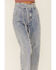 Image #2 - Wishlist Women's Acid Wash Tie Waist High Rise Jeans, Blue, hi-res