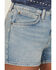 Image #2 - Wrangler Retro Women's Mae Medium Wash Mid Rise Denim Shorts, Medium Wash, hi-res