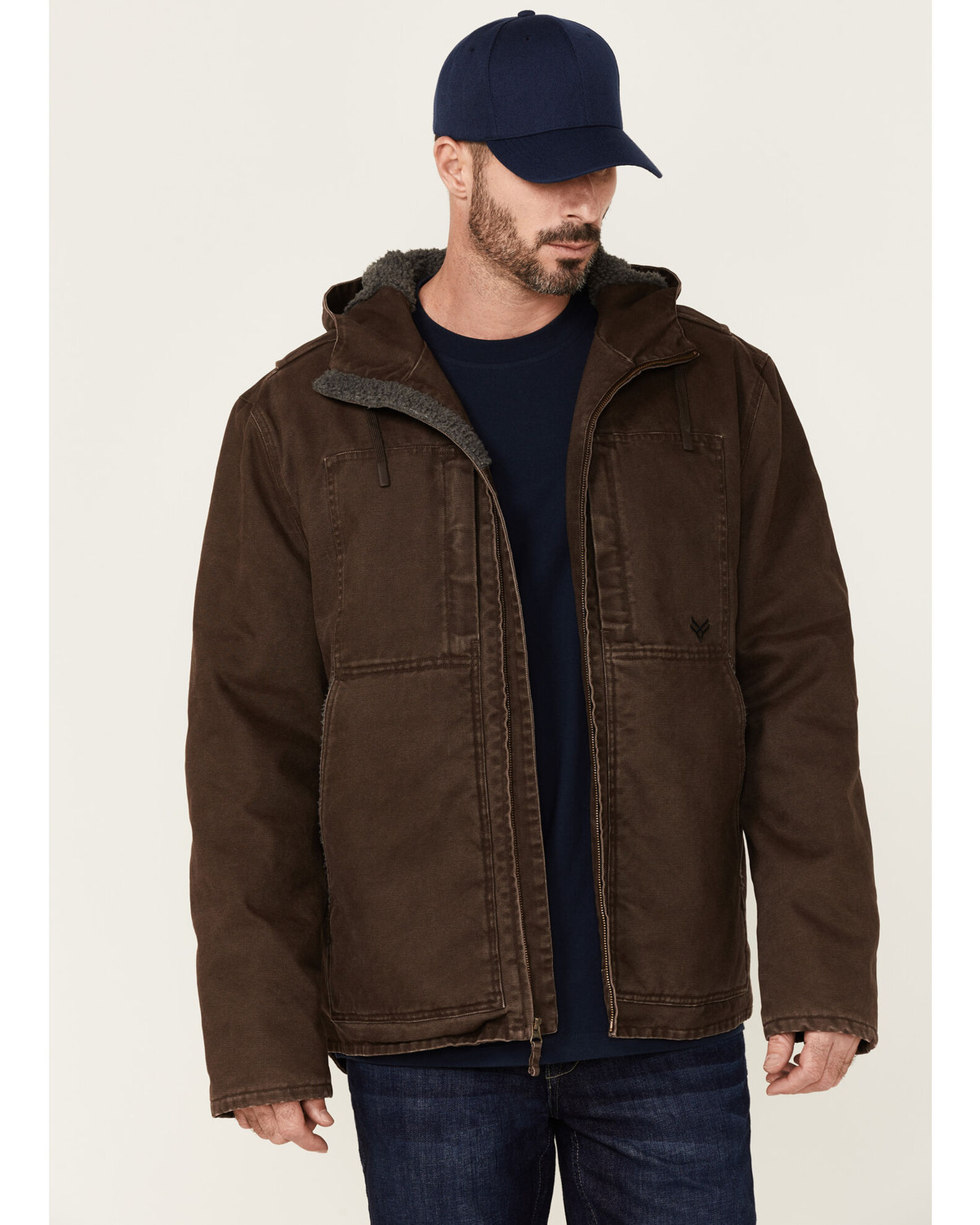 Insulated work top jacket mens