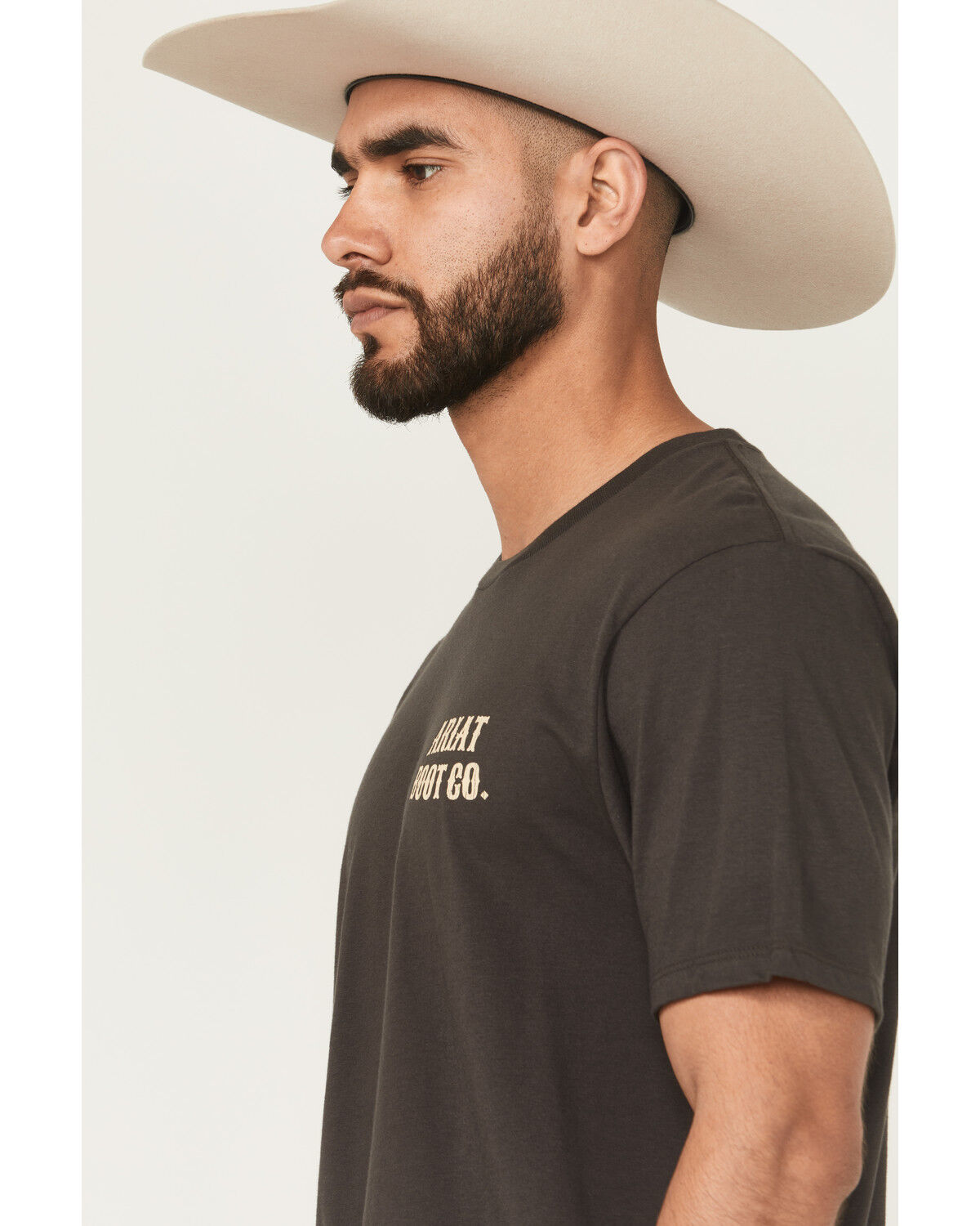 Image #3 - Ariat Men's Cocky Cowboy Short Sleeve Graphic T-Shirt, Charcoal, hi-res