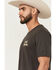 Image #3 - Ariat Men's Cocky Cowboy Short Sleeve Graphic T-Shirt, Charcoal, hi-res