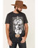 Wrangler Men's Charcoal Rock & Rodeo Guitar Graphic T-Shirt , Charcoal, hi-res