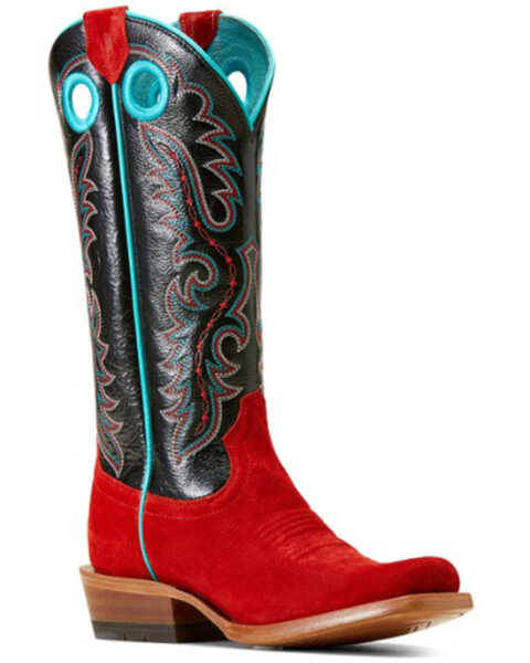 Image #1 - Ariat Women's Futurity Boon Western Boots - Square Toe, Red, hi-res