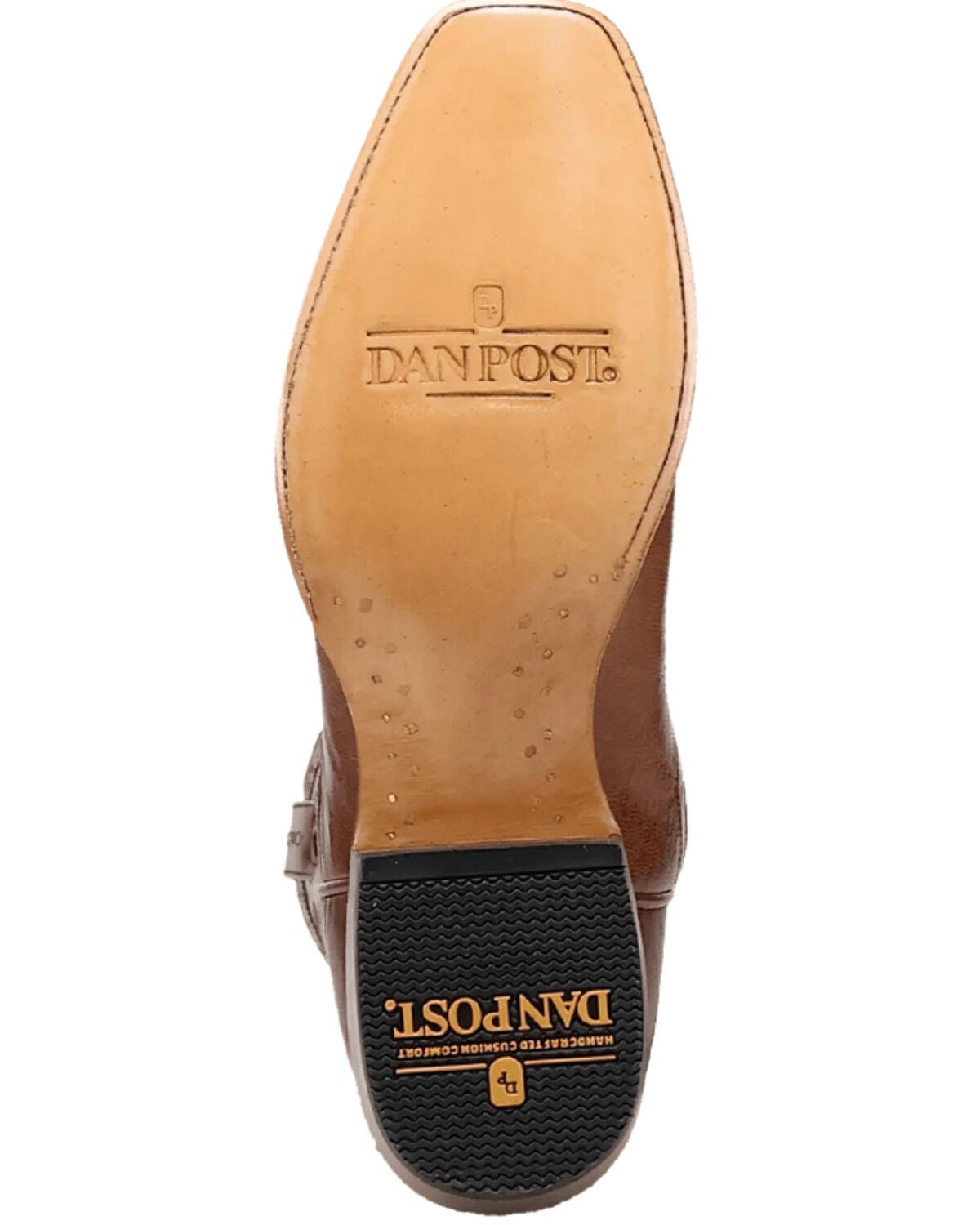 Image #7 - Dan Post Men's Frenchie Western Boots - Square Toe, Tan, hi-res