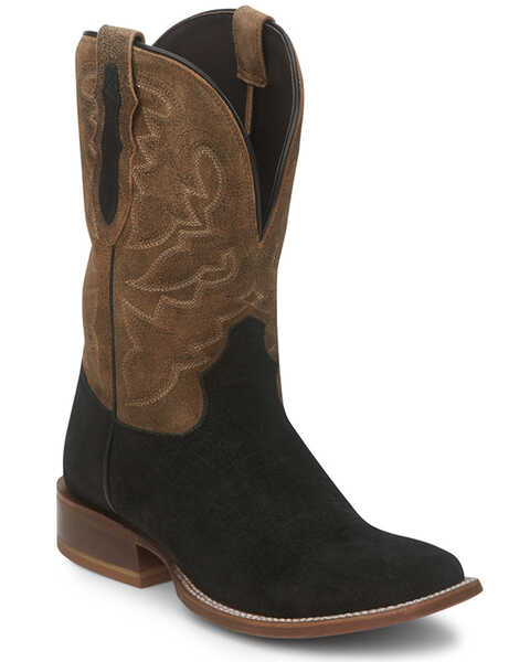 Image #1 - Tony Lama Men's Tucson Western Boots - Broad Square Toe , Black, hi-res