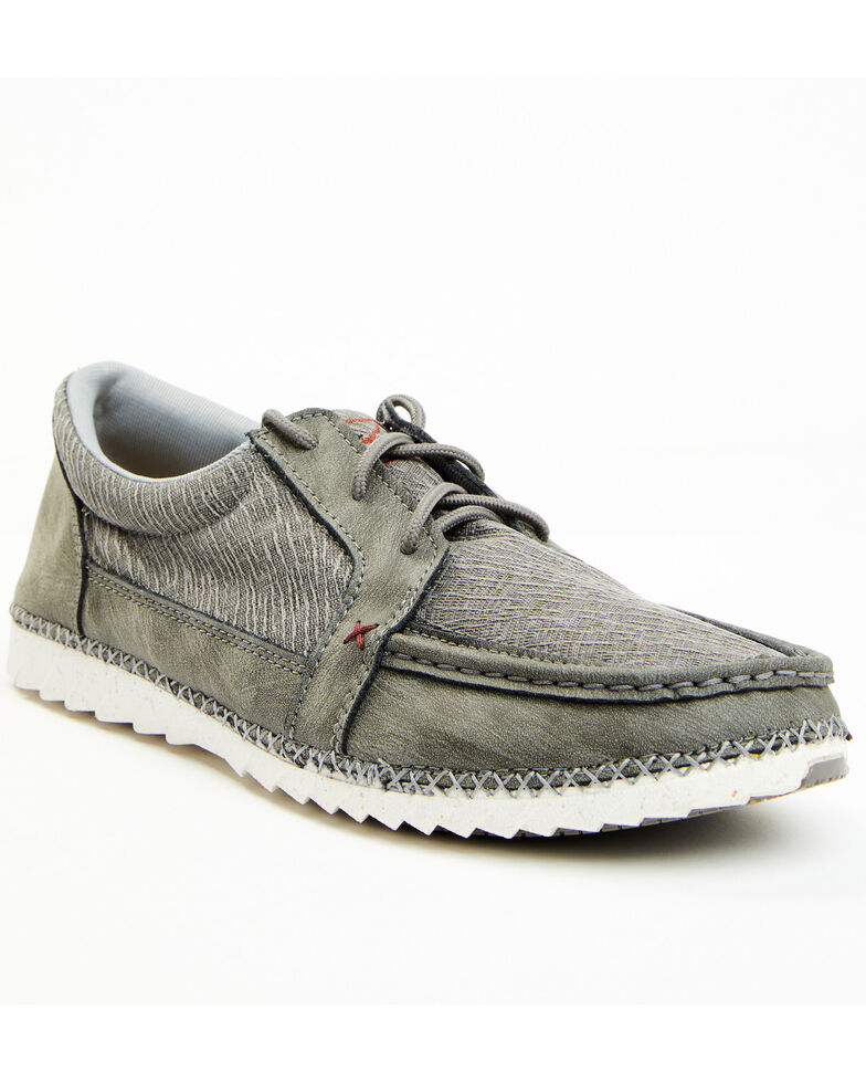 Twisted X Men's Zero X Gray Slip-On Casual Driving Moc, Grey, hi-res