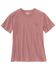 Image #2 - Carhartt Women's Loose Fit Heavyweight Short Sleeve Pocket T-Shirt, Rose, hi-res