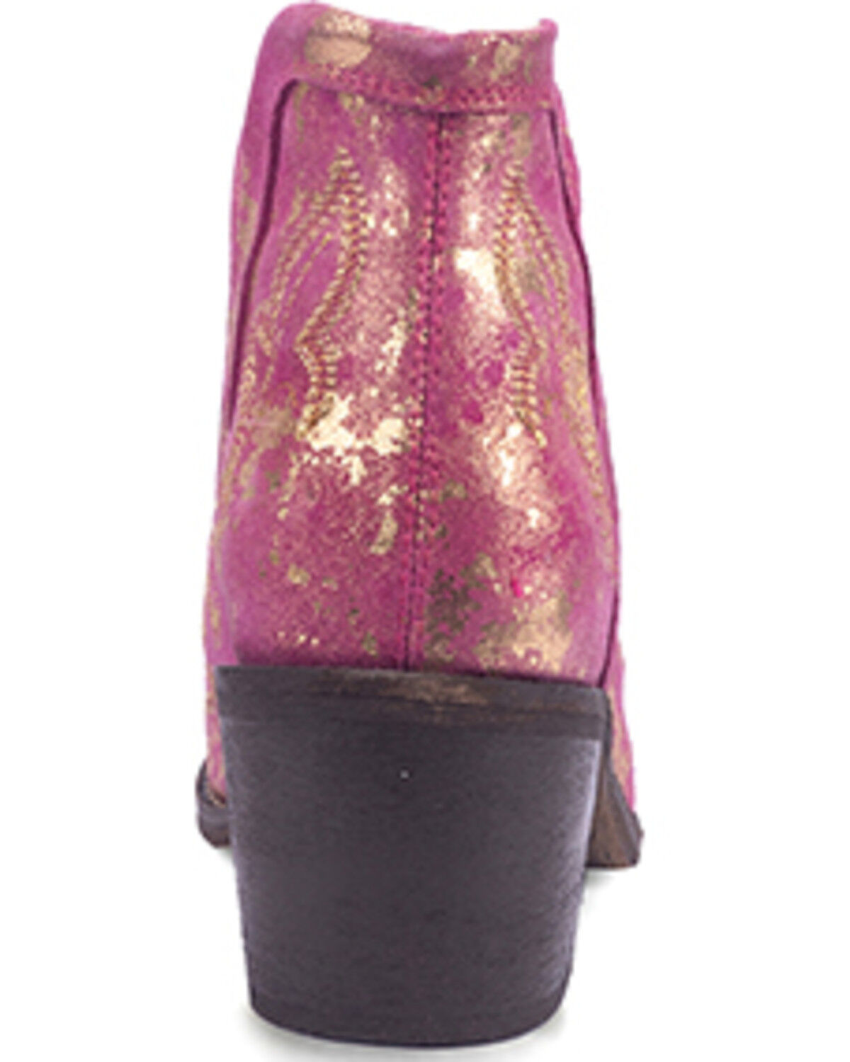 Image #4 - Circle G Women's Western Booties - Snip Toe, Pink, hi-res