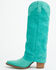 Image #3 - Dingo Women's Wild Horses Tall Western Boots - Snip Toe, Green, hi-res