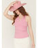 Image #3 - Idyllwind Women's Nash Rhinestone Chain Ribbed Tank, Pink, hi-res