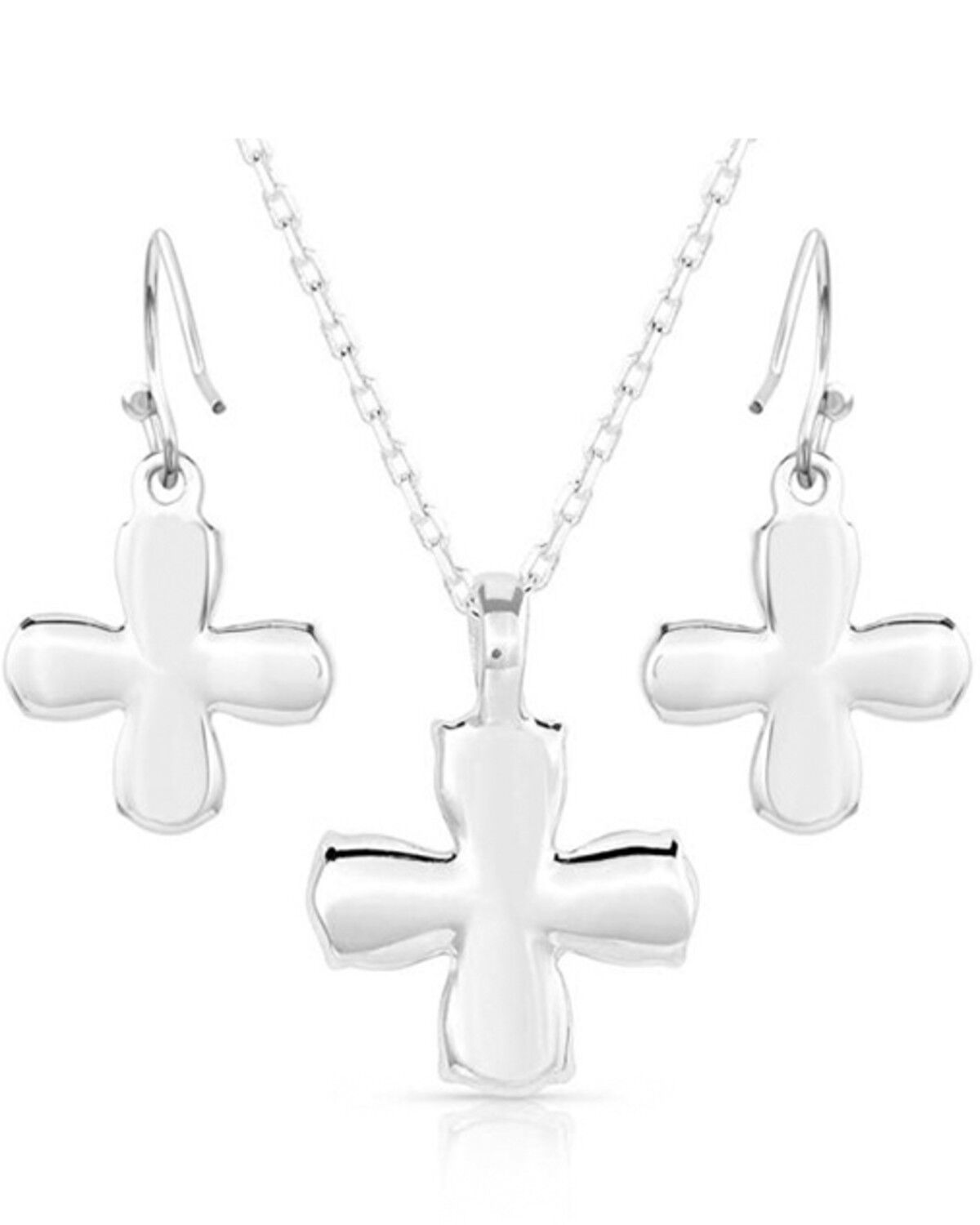Image #2 - Montana Silversmiths Women's Wildflower Turquoise Jewelry Set - 2 Piece, Silver, hi-res
