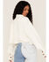 Image #4 - Free People Women's Saturday Cropped Shacket, Ivory, hi-res