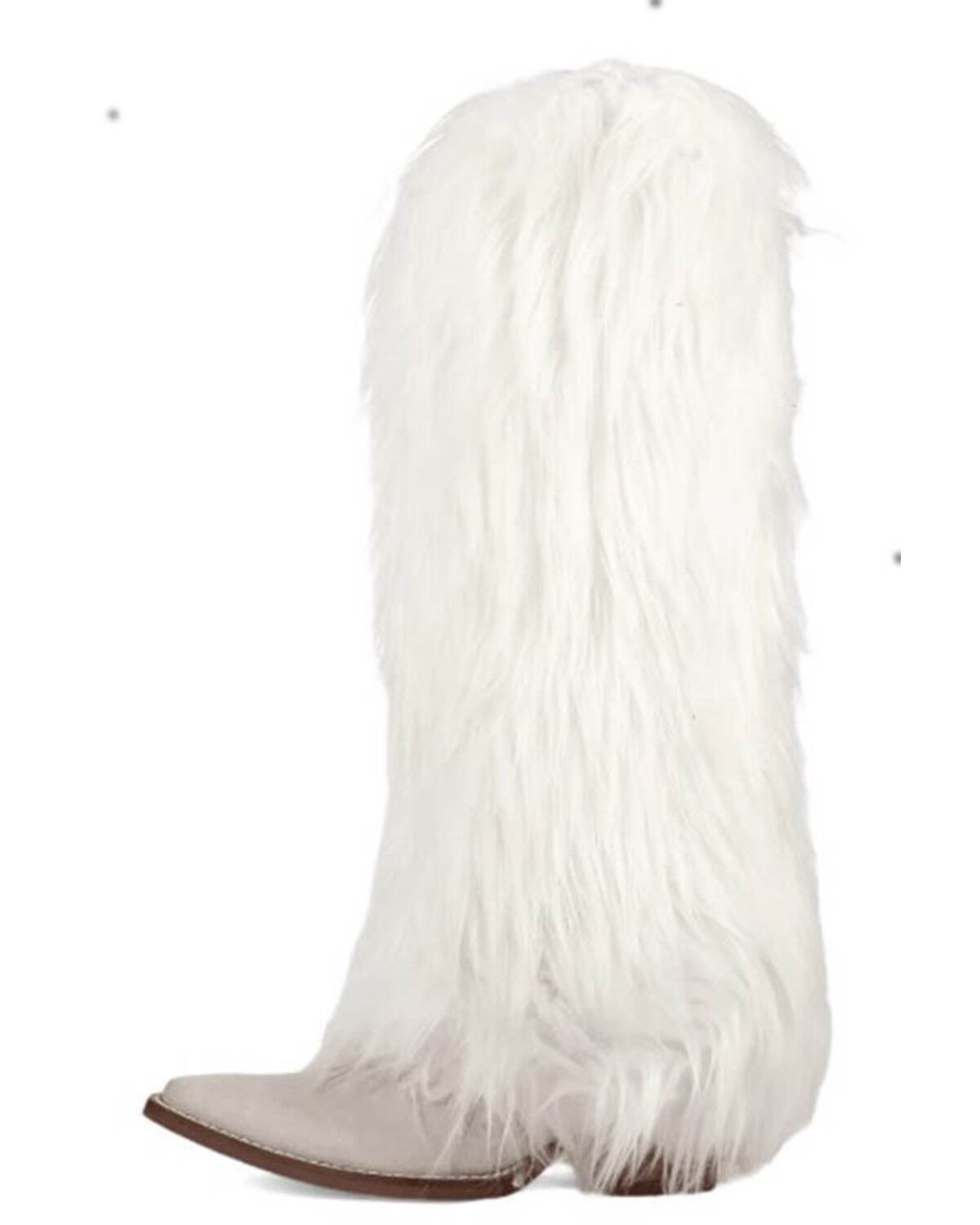 Image #3 - Dingo Women's Snuggles Faux Fur Fashion Boots - Snip Toe, White, hi-res