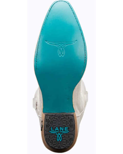 Image #7 - Lane Women's Lexington Leather Western Boots - Snip Toe, Ivory, hi-res