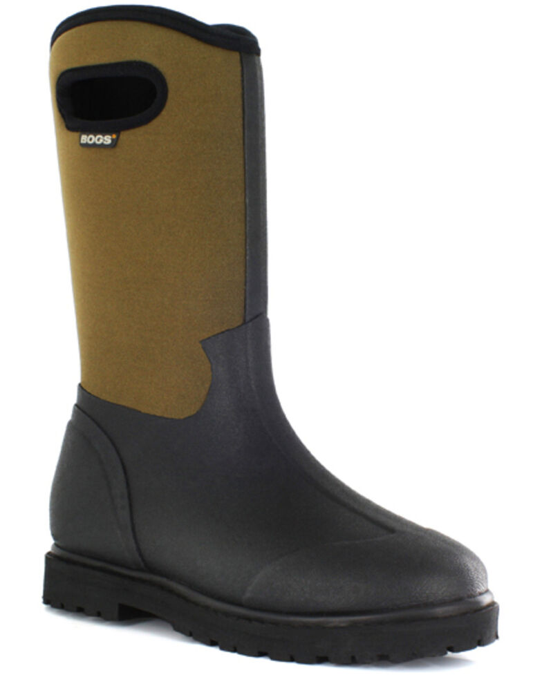 Bogs Men's Roper Insulated Waterproof Work Boots - Round Toe, Black, hi-res