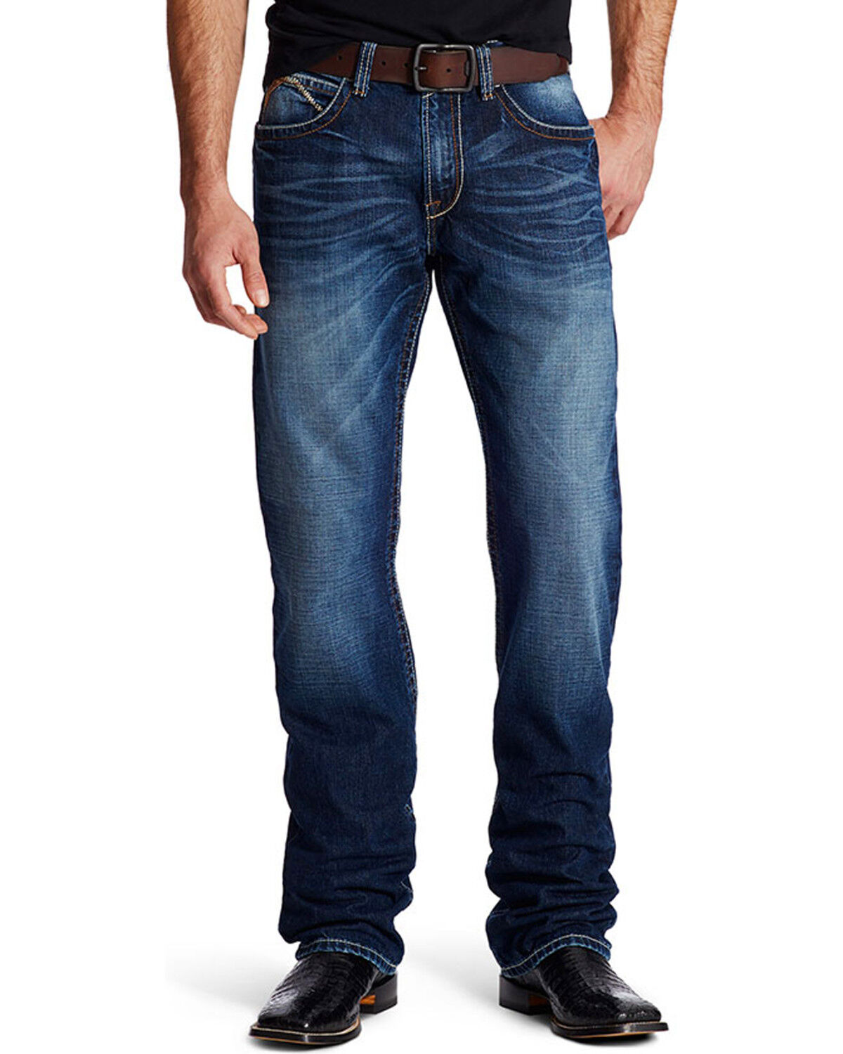 dark bootcut jeans mens