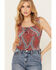 Image #2 - Rock & Roll Denim Women's Bandana Print Sleeveless Top, Red, hi-res