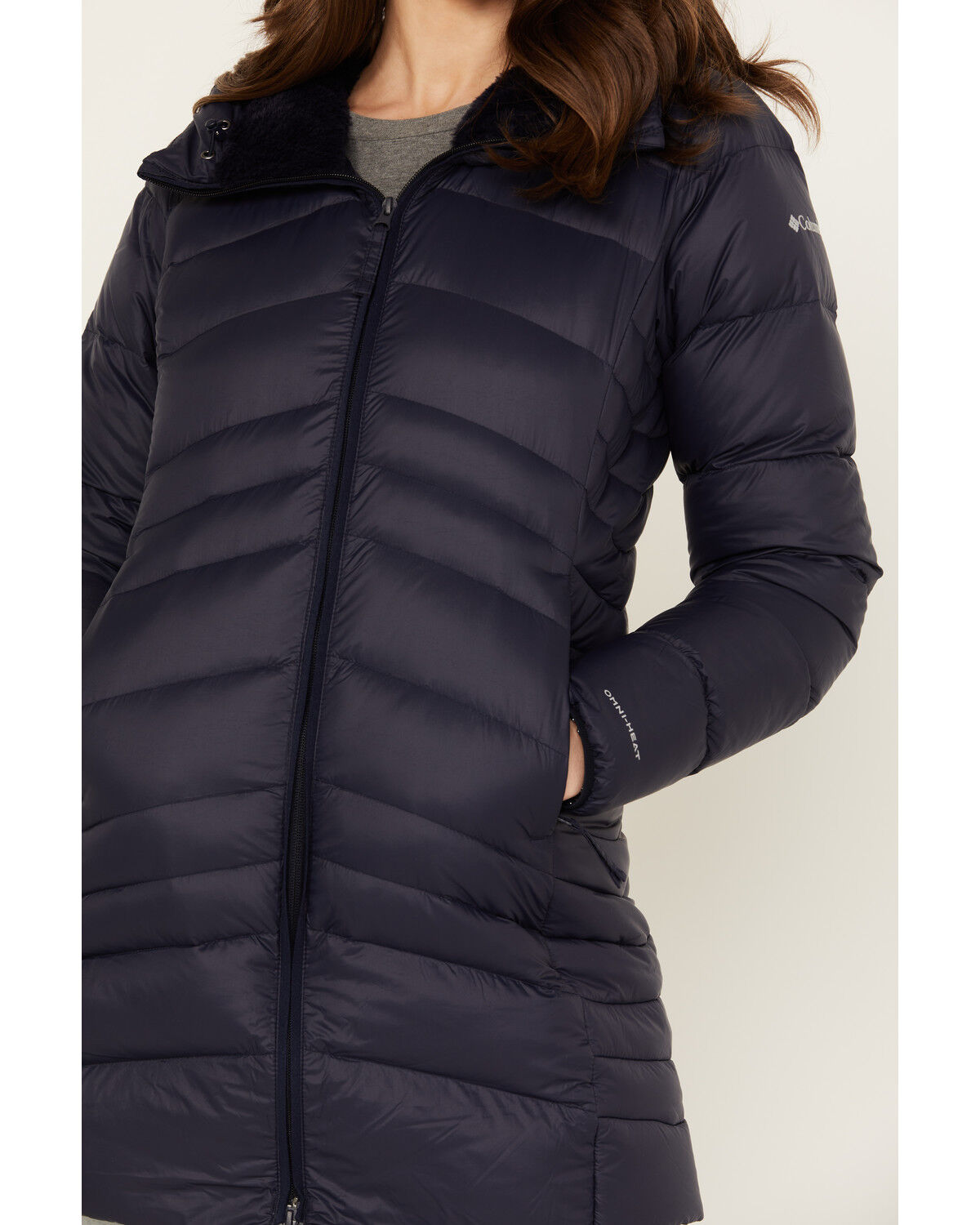 Image #3 - Columbia Women's Autumn Park Down Mid Jacket, Navy, hi-res