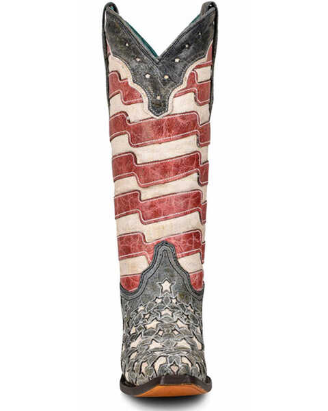 Image #3 - Corral Women's Blue Jeans Stars & Stripes Western Boots - Snip Toe, , hi-res