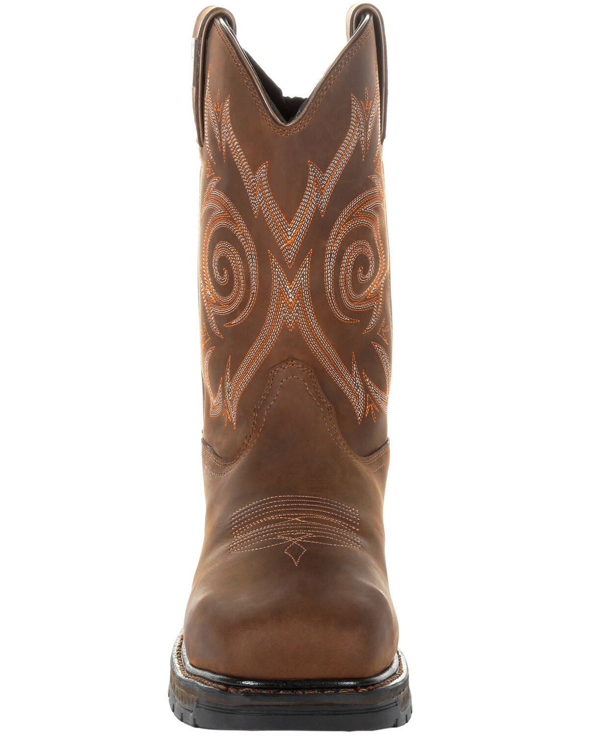 Image #5 - Georgia Boot Men's Carbo-Tec LT Waterproof Western Work Boots - Steel Toe, Brown, hi-res