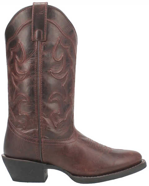 Image #2 - Laredo Women's Shelley Western Boots - Medium Toe , Cognac, hi-res