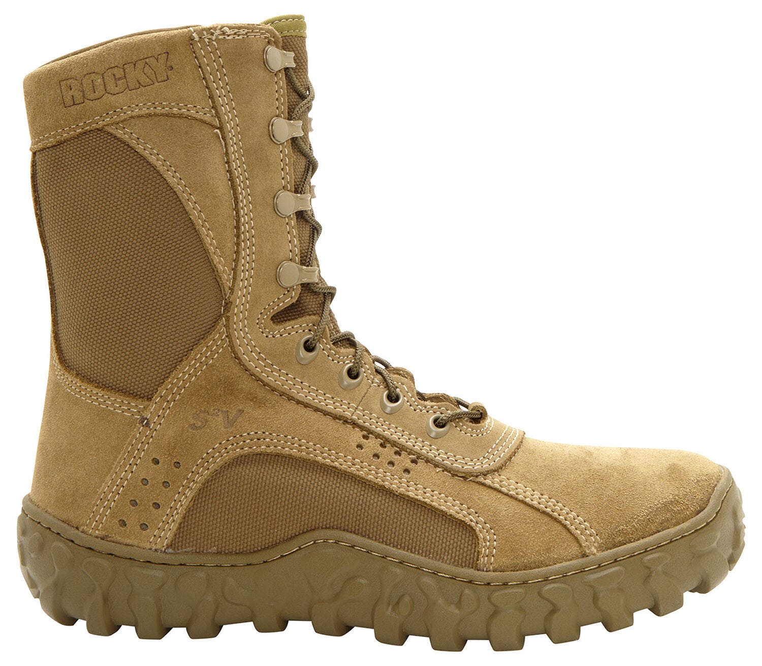 Image #2 - Rocky S2V Tactical Military Boots - Steel Toe, Brown, hi-res
