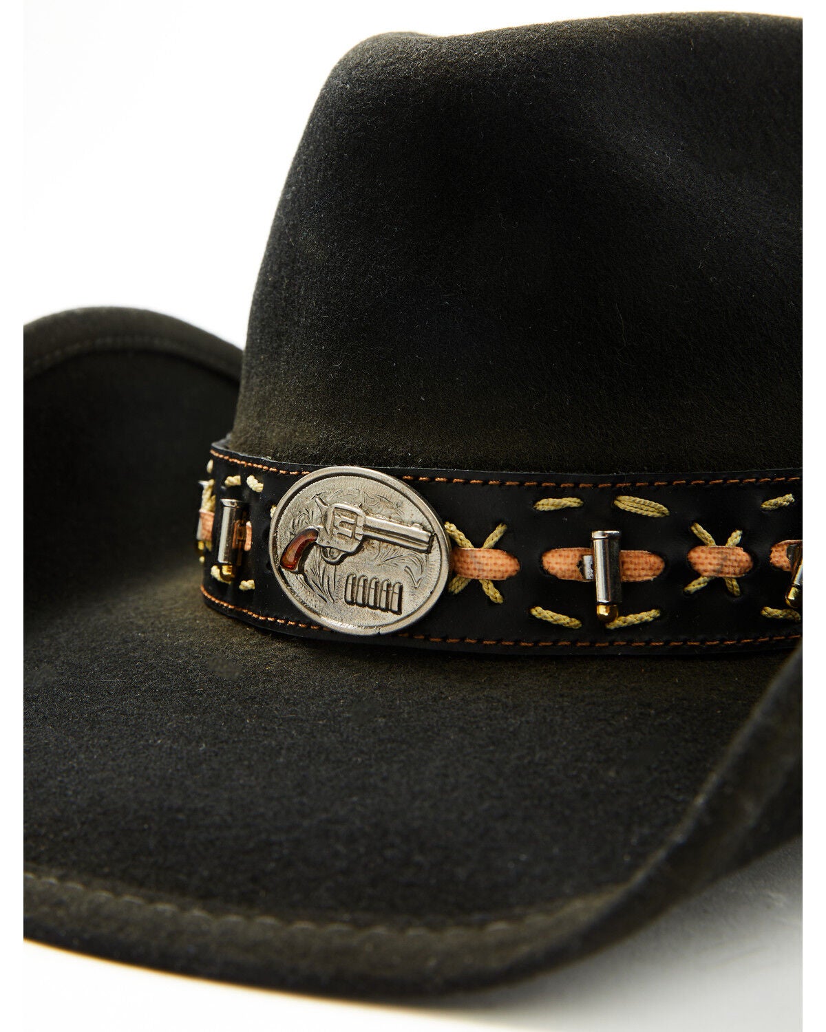 Image #2 - Bullhide Billy The Kid Premium Wool Cowboy Hat, Black, hi-res
