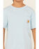 Image #3 - Carhartt Boys' Carhartt Logo Short Sleeve Graphic T-Shirt, Light Blue, hi-res
