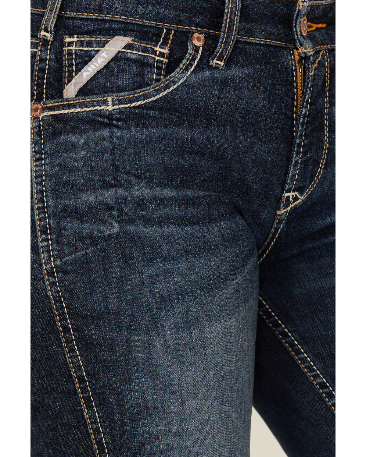 Image #2 - Ariat Women's Rebar Riveter Straight Jeans, Blue, hi-res